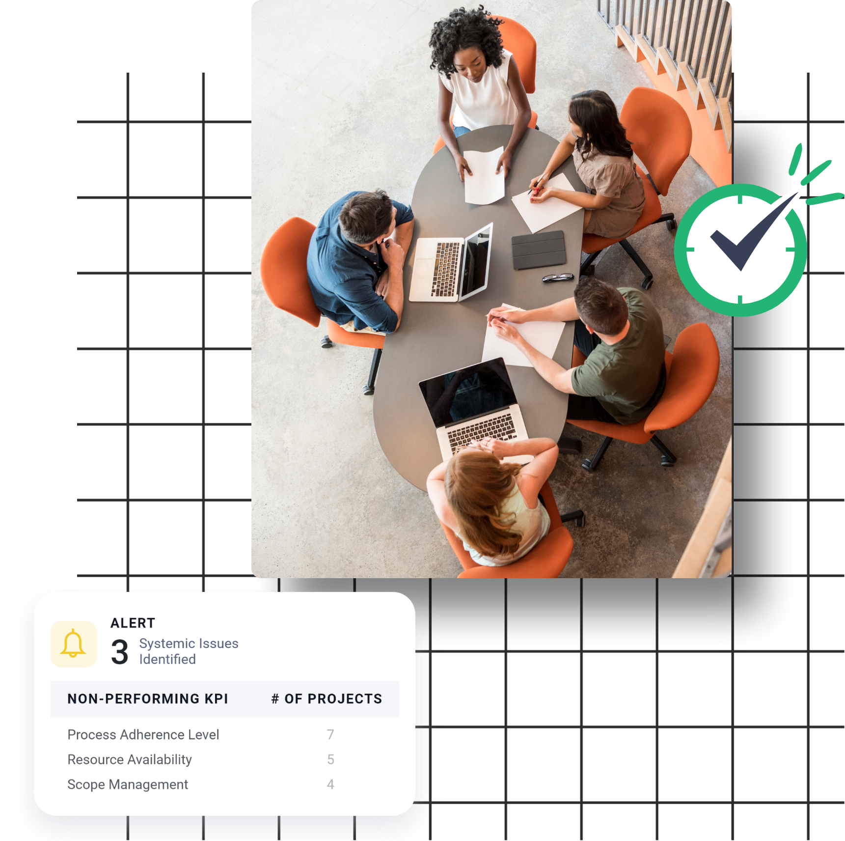 Group of professionals sitting together in a workplace setting.