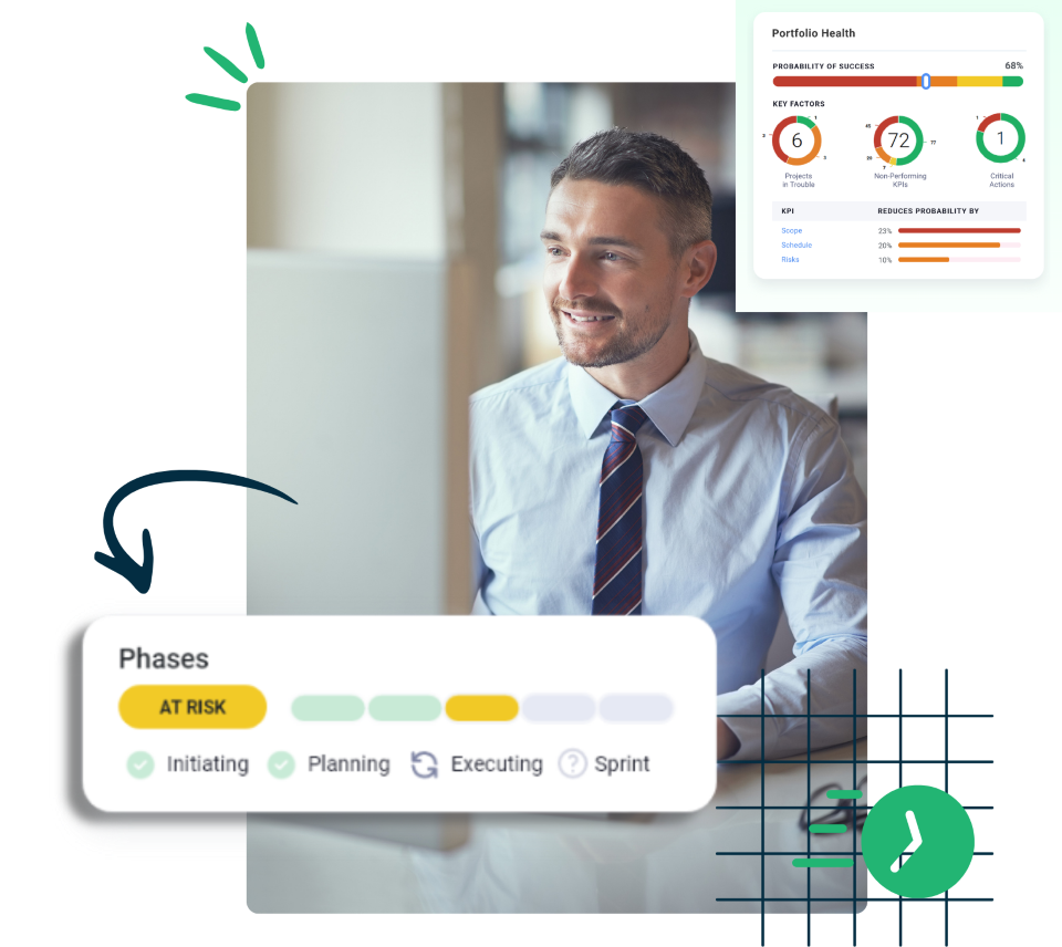 Professional working on a laptop at a desk.