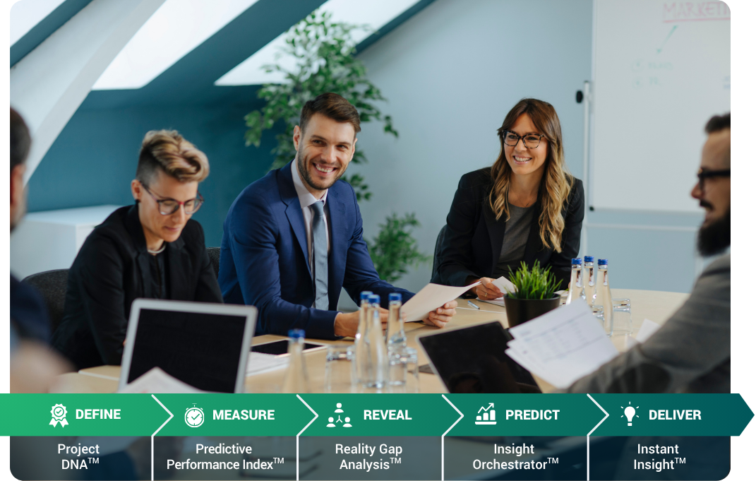 TrueProject Intelligence Layers Infographic with Team