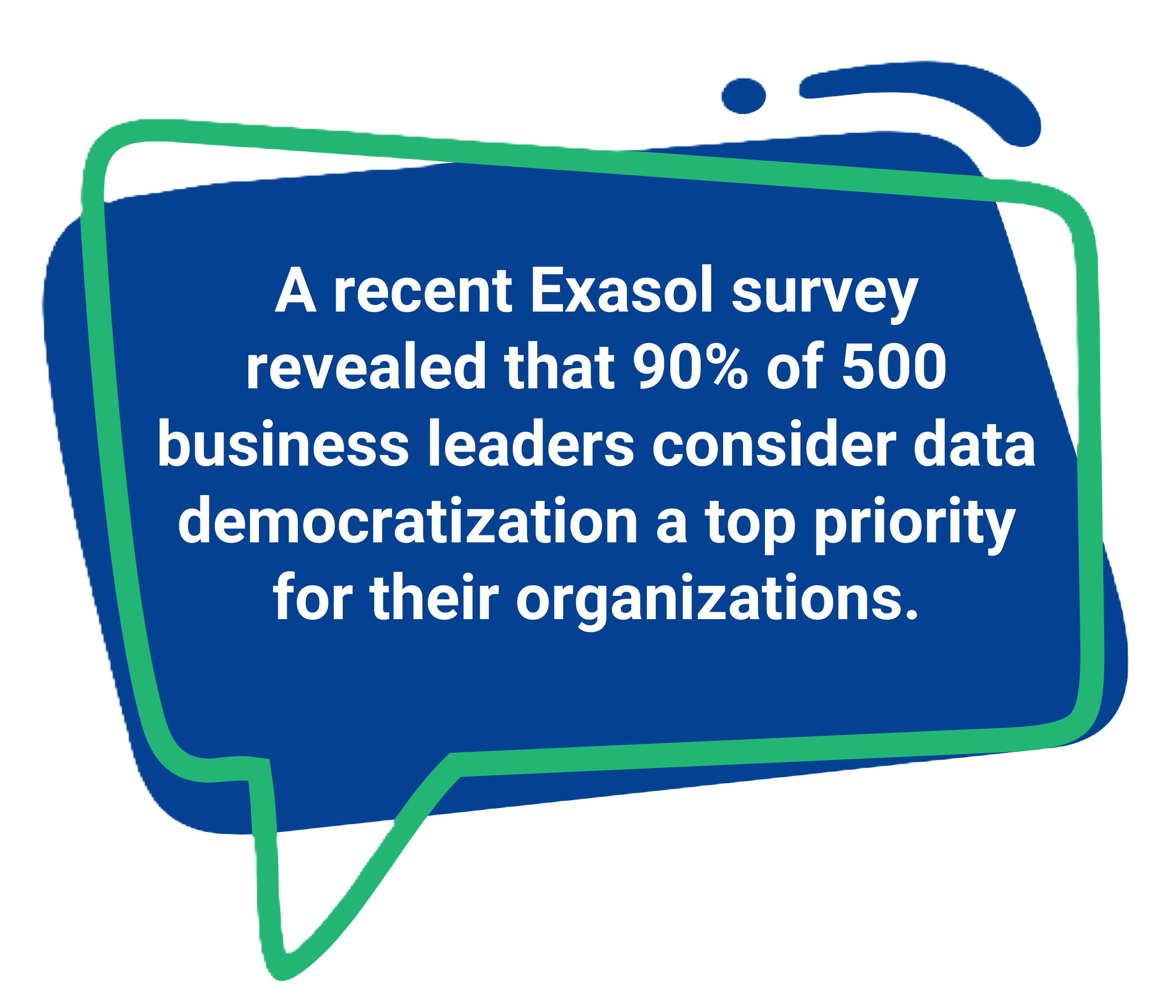 90 percent of business leaders consider data democratization a top priority for their organizations