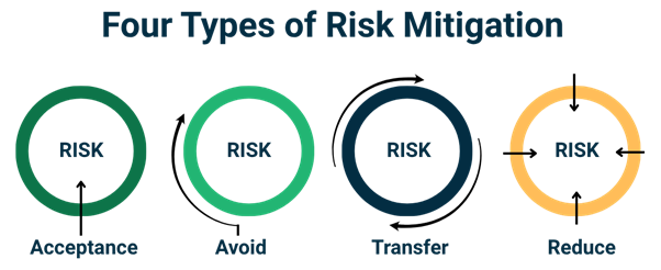 Infographic of the four types of Risk Mitigation