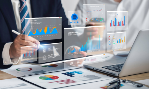 Dashboard on monitor.